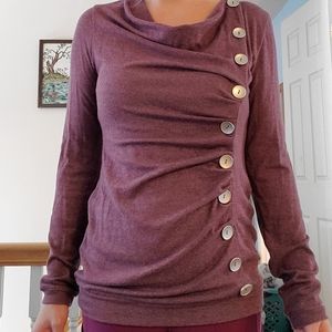Small mauve maternity sweater
